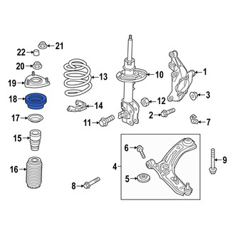 Mazda OE - Front Upper Suspension Strut Bearing