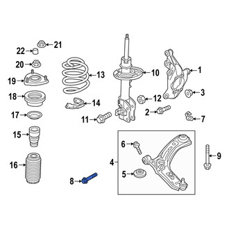 Mazda OE - Front Suspension Control Arm Bolt