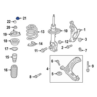 Mazda OE - Upper Suspension Strut Nut