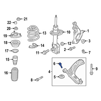Mazda OE - Front Forward Suspension Control Arm Bolt