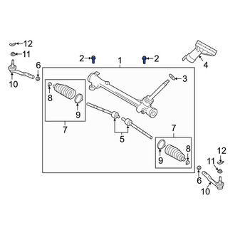 Mazda OE - Rack and Pinion Bolt