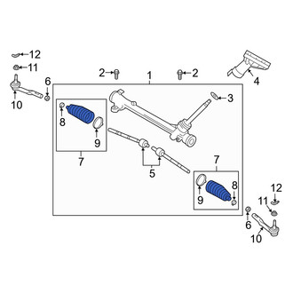 Mazda OE - Front Rack and Pinion Bellows