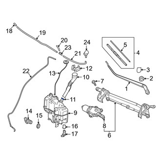 Mazda OE - Washer Fluid Reservoir Filler Pipe Grommet