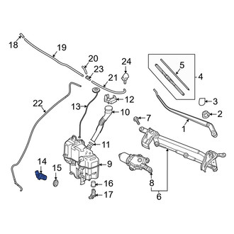 Mazda OE - Windshield Washer Pump