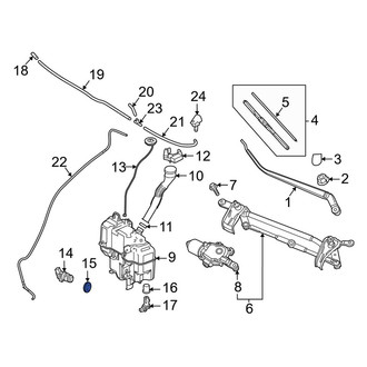 Mazda OE - Windshield Washer Pump Grommet