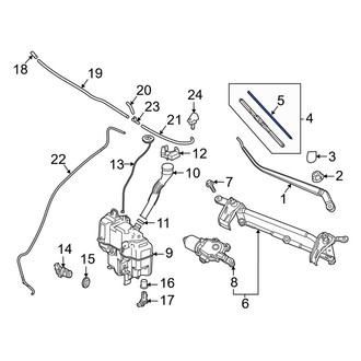 Mazda OE - Left Wiper Blade Refill