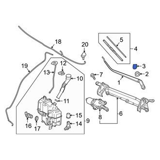 Mazda OE - Wiper Arm Cap