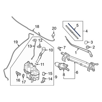 Mazda OE - Right Wiper Blade Refill