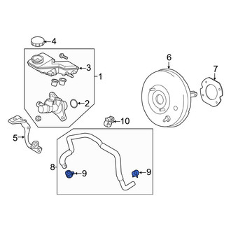 Mazda OE - Brake Hydraulic Line Clamp