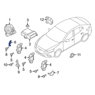 Mazda OE - Outer Air Bag Impact Sensor Bracket