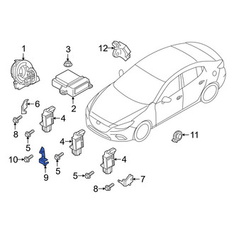 Mazda OE - Center Air Bag Impact Sensor Bracket