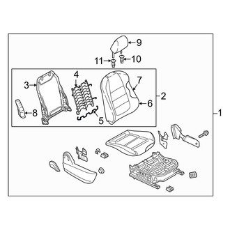 Mazda OE - Front Right Lower Seat Back Cushion Spring