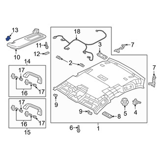 Mazda OE - Sun Visor Holder