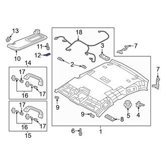 Mazda OE - Sun Visor Cap