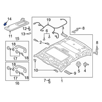 Mazda OE - Sun Visor Holder