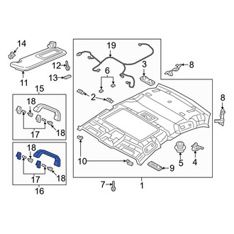 Mazda OE - Rear Right Interior Grab Bar