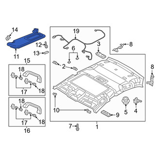Mazda OE - Right Sun Visor