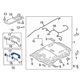 Mazda OE - Rear Left Interior Grab Bar