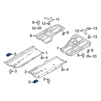 Mazda OE - Radiator Support Splash Shield Nut