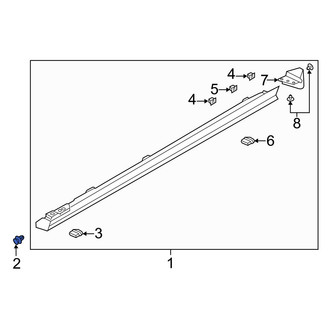 Mazda OE - Rear Rocker Panel Molding Clip