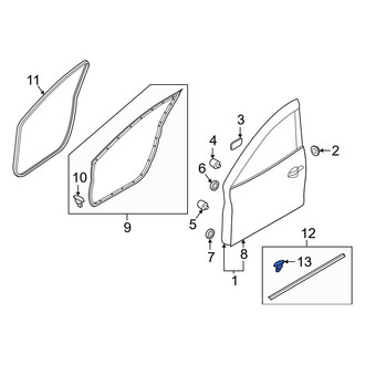 Mazda OE - Hood Seal Clip