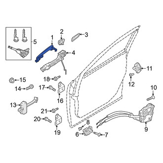 Mazda OE - Front Left Outer Exterior Door Handle
