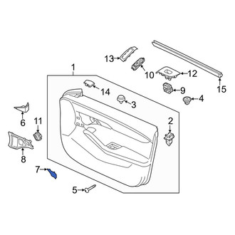 Mazda OE - Front Left Door Trim Molding Cap