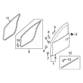Mazda OE - Front Door Shell Grommet