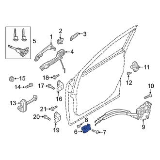 Mazda OE - Front Left Inner Interior Door Handle