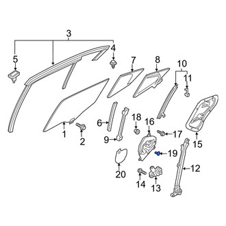 Mazda OE - Door Access Cover Clip