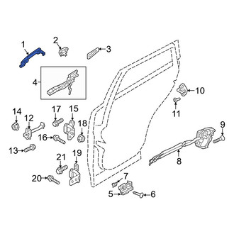 Mazda OE - Front Right Outer Exterior Door Handle