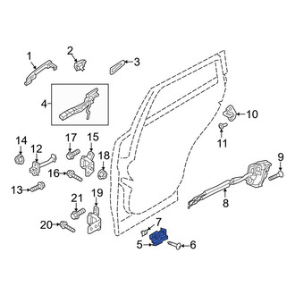 Mazda OE - Front Left Inner Interior Door Handle