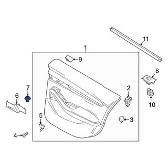 Mazda OE - Door Interior Trim Panel Grommet
