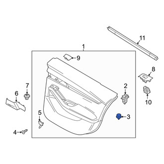 Mazda OE - Door Interior Trim Panel Retainer