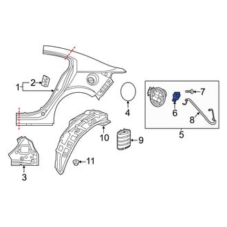 Mazda OE - Rear Fuel Filler Door Lock Actuator
