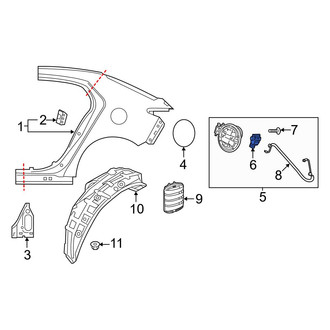 Mazda OE - Rear Fuel Filler Door Lock Actuator