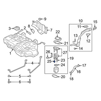 Mazda OE - Fuel Injection Pressure Regulator