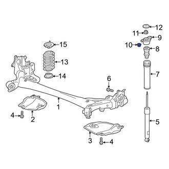 Mazda OE - Suspension Shock Absorber Mount Nut