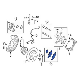 Mazda OE - Rear Disc Brake Pad Set