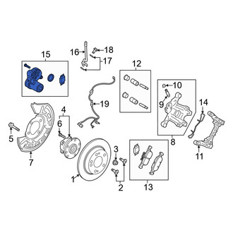 Mazda OE - Rear Right Parking Brake Actuator