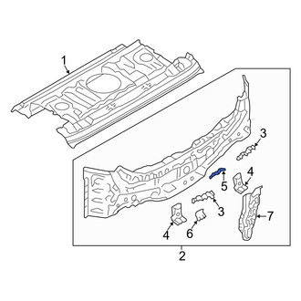 Mazda OE - Center Rear Body Panel Bracket