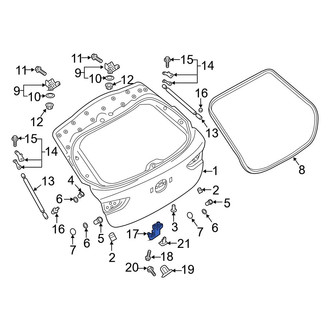 Mazda OE - Rear Liftgate Latch