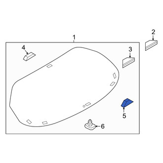 Mazda OE - Back Glass Spacer