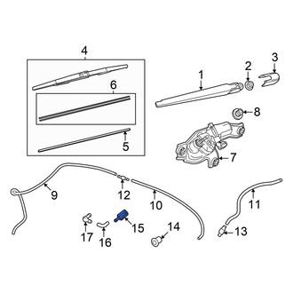 Mazda OE - Rear Back Glass Washer Nozzle
