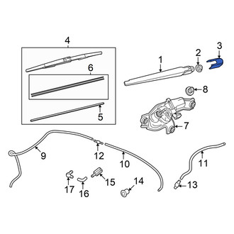 Mazda OE - Rear Wiper Arm Cover