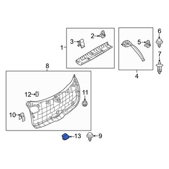 Mazda OE - Rear Inner Liftgate Pull Handle