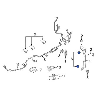 Mazda OE - Blind Spot Detection System Warning Sensor Nut