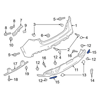 Mazda OE - Rear Left Reflector Panel
