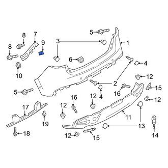 Mazda OE - Bumper Cover Grommet