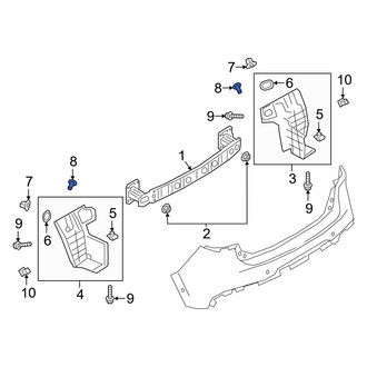 Mazda OE - Bumper Splash Shield Nut